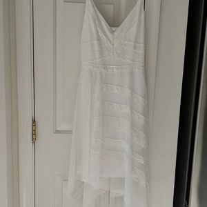 White Hi-Low BCBG Dress